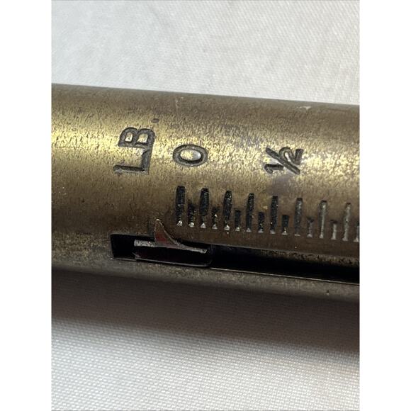 Vintage Antique Hanging Scale 5 lb Chatillon NY U.S.A. Brass Fish - Picture 4 of 4